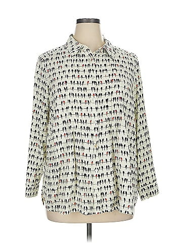 Jane and Delancey 3/4 Sleeve Button-Down Shirt (view 1)