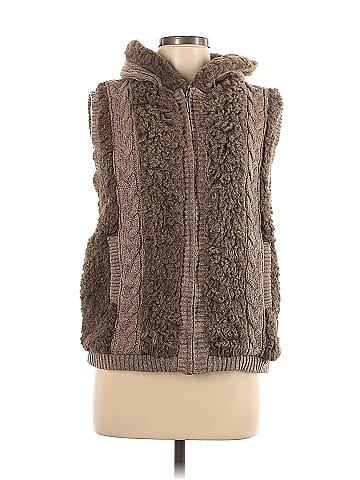 Green Tea Faux Fur Vest (view 1)