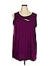 Catherines Purple Sleeveless Blouse Size 2X - photo 1