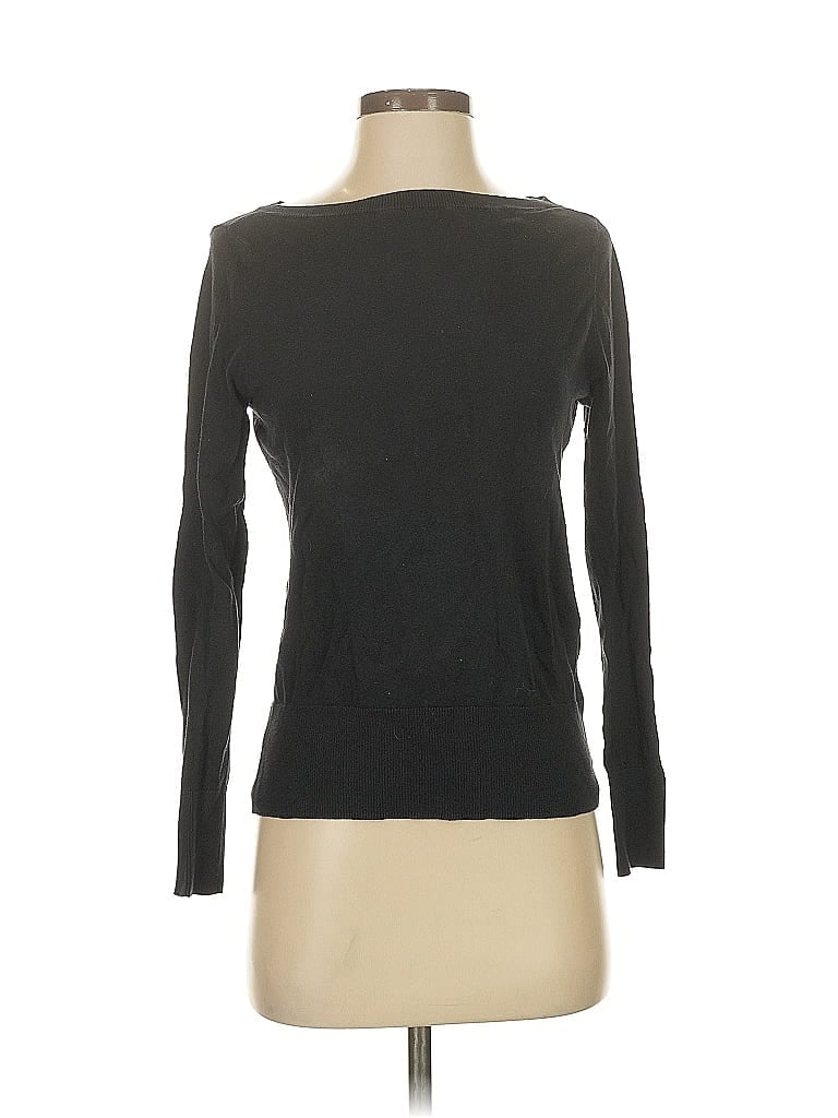 Pre-owned Halogen Cardigan Sweater In Black