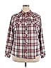 Ariat 100% Cotton Plaid Red Long Sleeve Button-Down Shirt Size XXL - photo 1