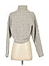 For Love & Lemons Chevron-herringbone Gray Turtleneck Sweater Size S - photo 2