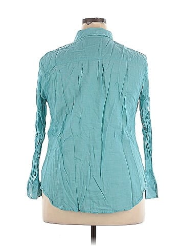 St. John's Bay 3/4 Sleeve Button-Down Shirt (view 2)