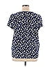 Hilary Radley 100% Polyester Blue Short Sleeve Blouse Size XL - photo 2