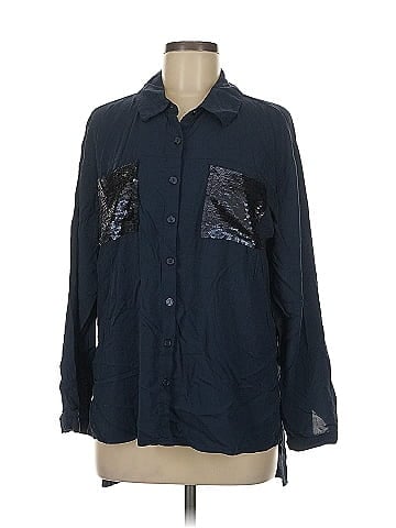 G by Giuliana Rancic Long Sleeve Button-Down Shirt (view 1)