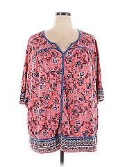 Woman Within 3/4 Sleeve Blouse