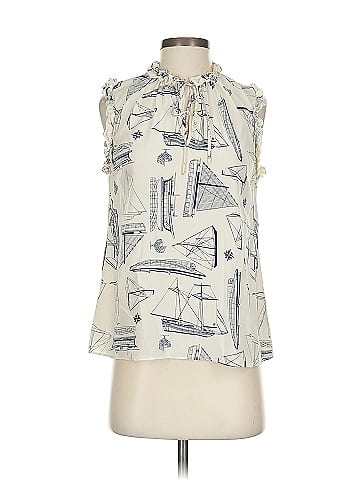 Tory Burch Sleeveless Silk Top (view 1)