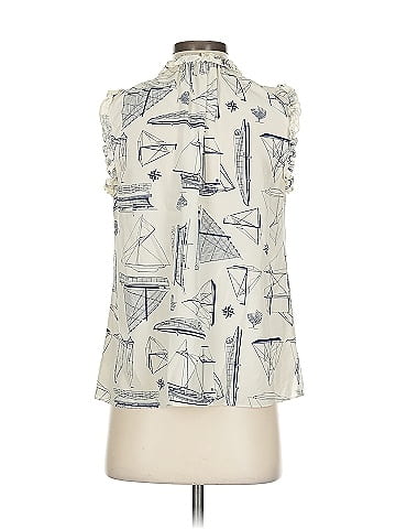 Tory Burch Sleeveless Silk Top (view 2)