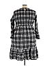 Terra & Sky Plaid Black Casual Dress Size 3X - photo 2