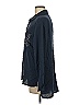 G by Giuliana Rancic 100% Viscose Blue Long Sleeve Button-Down Shirt Size L - photo 5