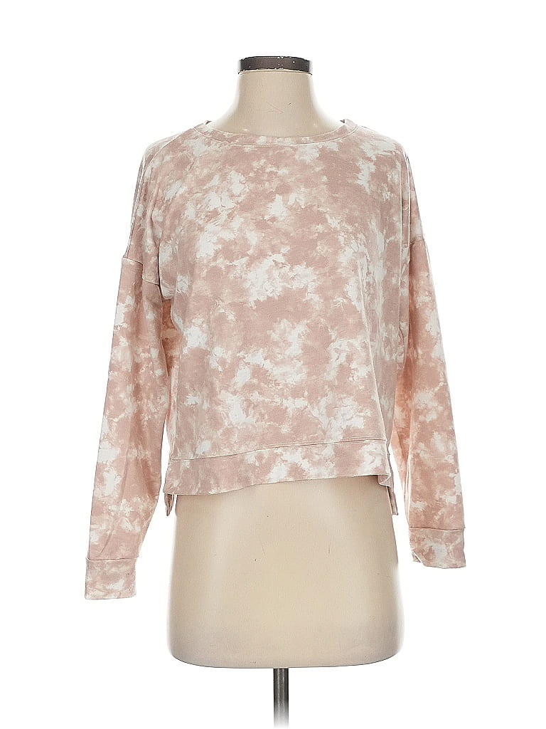 Onzie Tie-dye Pink Tan Pullover Sweater Size S - photo 1