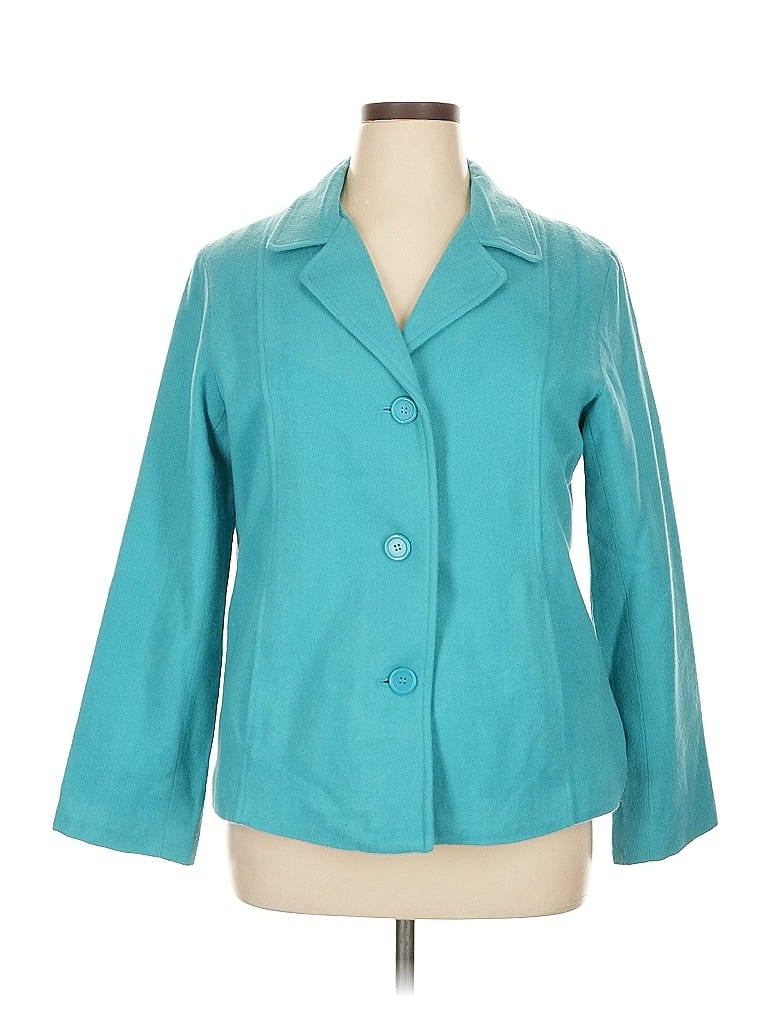 Pre-owned Assorted Brands Blazer Jacket In Blue