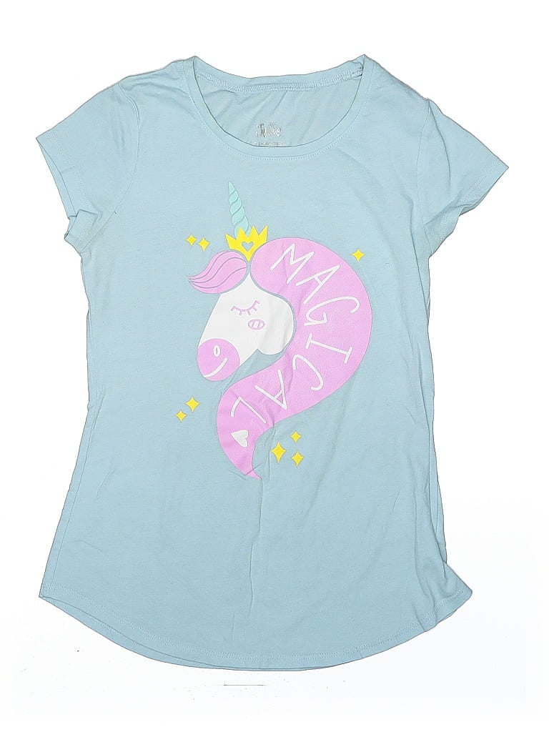 Justice Blue Short Sleeve T-Shirt Size 12 (big kids) - photo 1