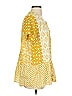 LOGO by Lori Goldstein Yellow Short Sleeve Blouse Size S - photo 4