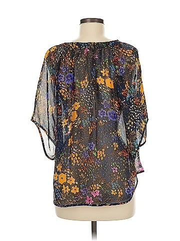 Fei 3/4 Sleeve Silk Top (view 2)
