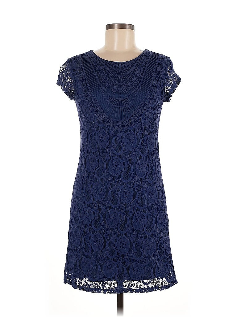 Xhilaration Blue Casual Dress Size M - photo 1