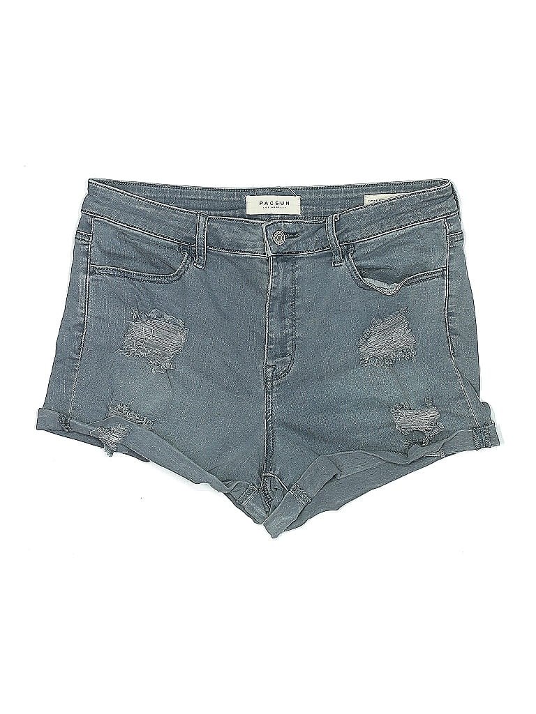 Pre-owned Pacsun Denim Shorts In Gray