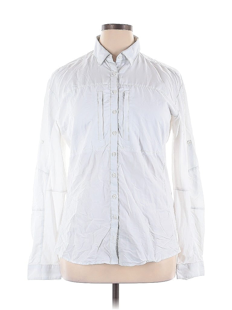 Kuhl White Long Sleeve Button-Down Shirt Size XL - photo 1