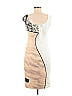 Akris Punto Graphic Tan Cocktail Dress Size 6 - photo 2