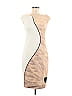 Akris Punto Graphic Tan Cocktail Dress Size 6 - photo 1