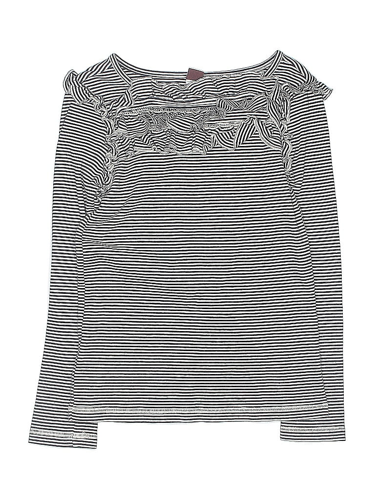 Tea 100% Cotton Silver Black Long Sleeve Top Size 7 (big kids) - photo 1