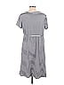 Ekouaer Stripes Gray Casual Dress Size L - photo 2