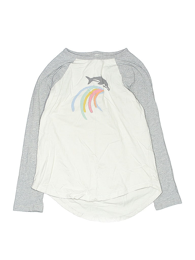 Tea 100% Cotton Silver Long Sleeve T-Shirt Size 10 - photo 1