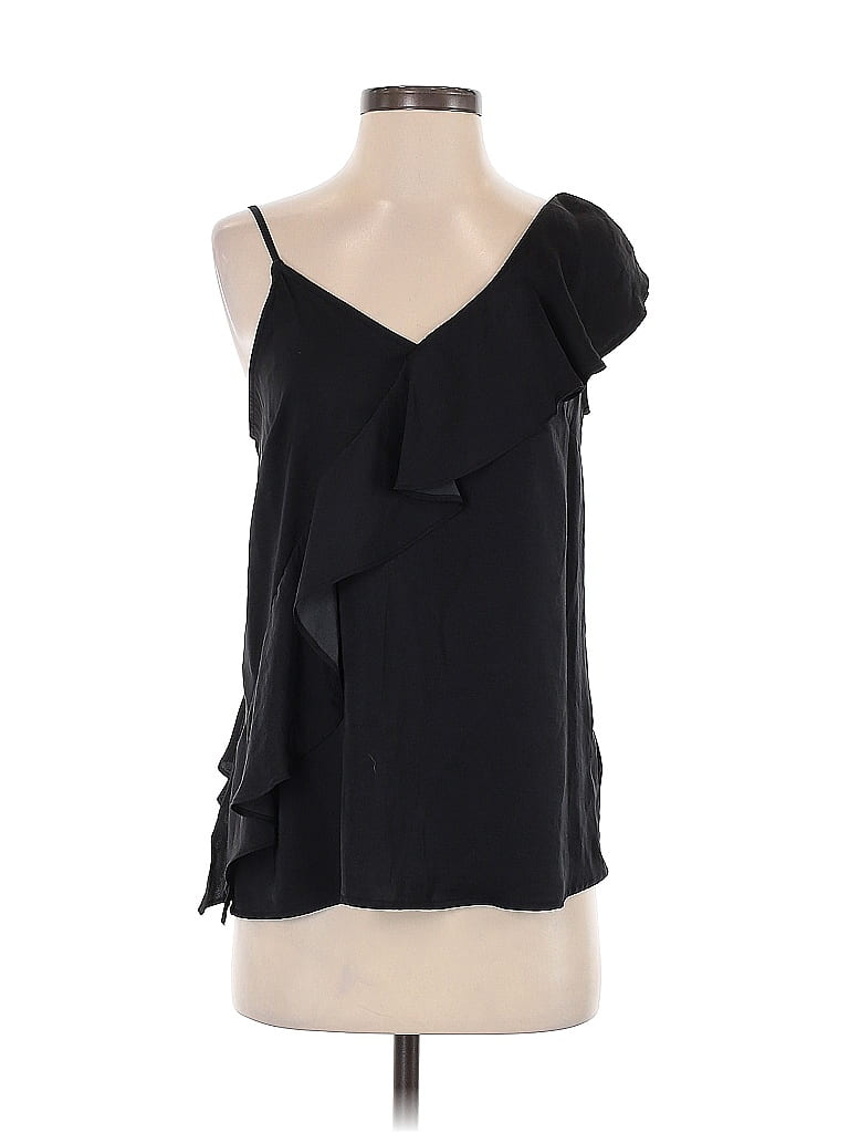 Who What Wear 100% Polyester Black Sleeveless Blouse Size XS - photo 1