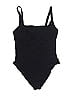 Becca Solid Black One Piece Swimsuit Size L - photo 1