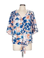 Belle By Kim Gravel Short Sleeve Blouse