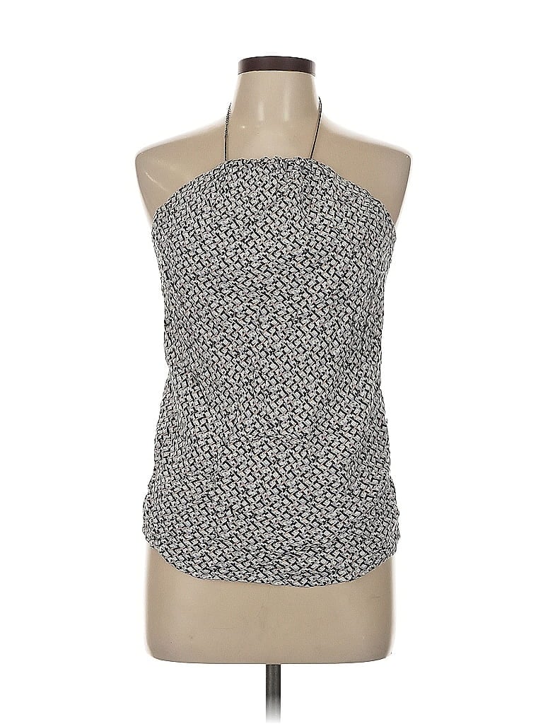 Pre-owned Patrizia Pepe Sleeveless Blouse In Gray