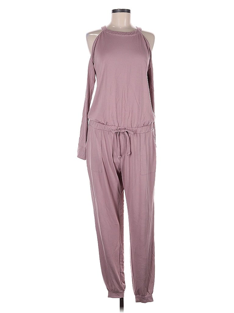 Soho JEANS NEW YORK & COMPANY Solid Purple Jumpsuit Size M - photo 1