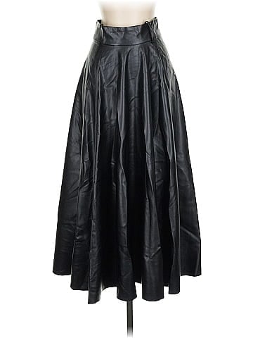 Zara Faux Leather Skirt (view 1)
