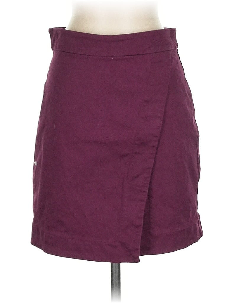Porridge Solid Burgundy Casual Skirt Size S - photo 1