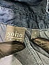 Soho JEANS NEW YORK & COMPANY 100% Lyocell Blue Long Sleeve Blouse Size S - photo 7