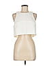 Black Halo Ivory Sleeveless Blouse Size 8 - photo 1