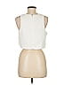 Black Halo Ivory Sleeveless Blouse Size 8 - photo 2
