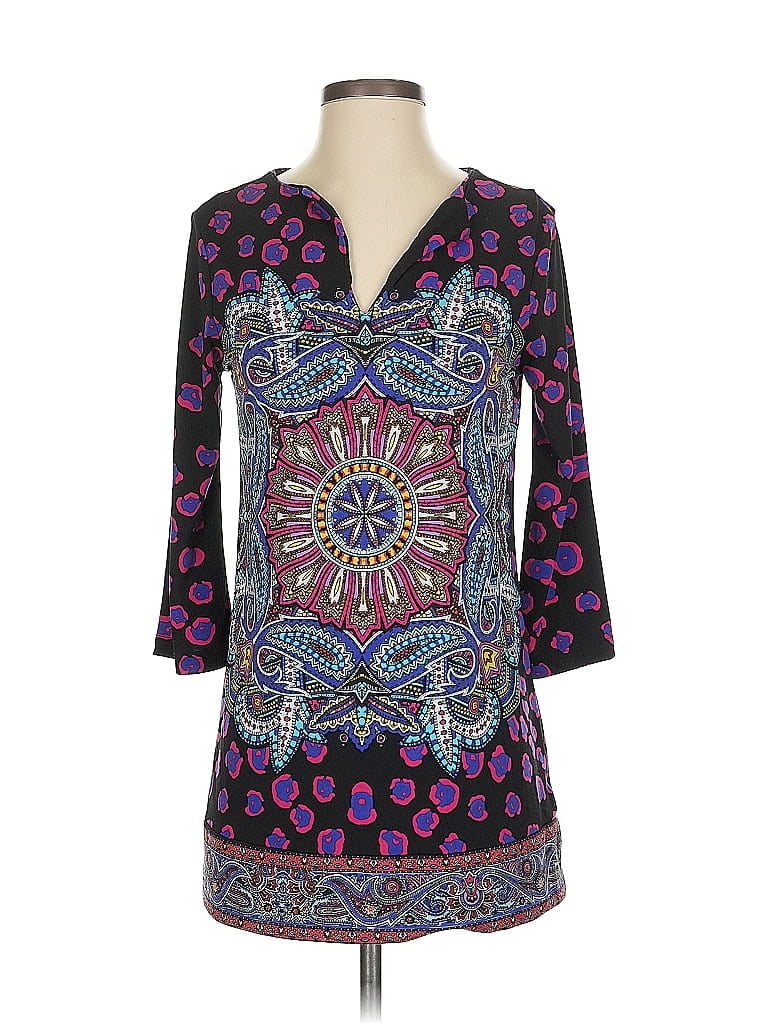 Pre-owned Nicole 3/4 Sleeve Blouse In Purple