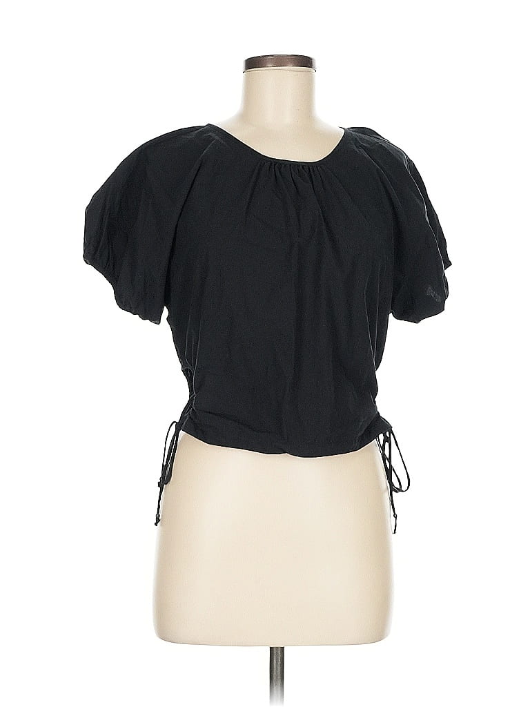Madewell 100% Cotton Black Short Sleeve Top Size M - photo 1