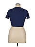 Unbranded 100% Polyester Blue Short Sleeve Turtleneck Size XL - photo 2