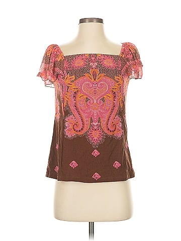 INC International Concepts Short Sleeve Blouse (view 1)