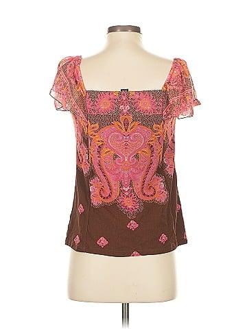 INC International Concepts Short Sleeve Blouse (view 2)