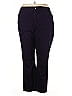 Catherines Solid Purple Casual Pants Size 30 - photo 1