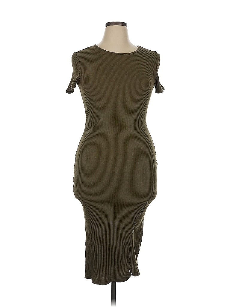 Pre-owned Shein Casual Dress In Brown