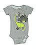 Gerber 100% Cotton Graphic Gray Short Sleeve Onesie 9-12 MO / 12 MO - photo 1
