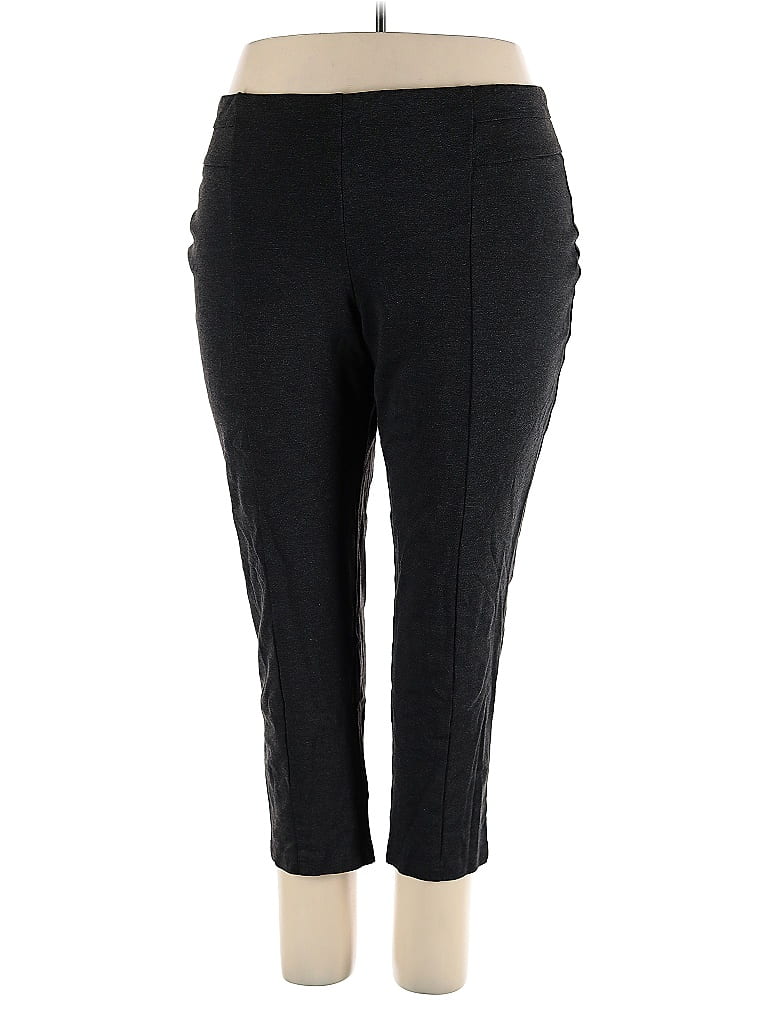 Zac & Rachel Solid Black Active Pants Size 3X - photo 1