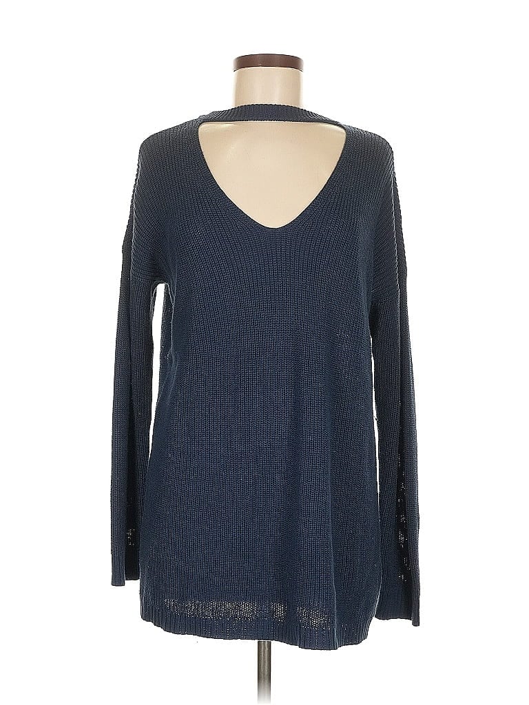 Pre-owned Vince Camuto Pullover Sweater In Blue