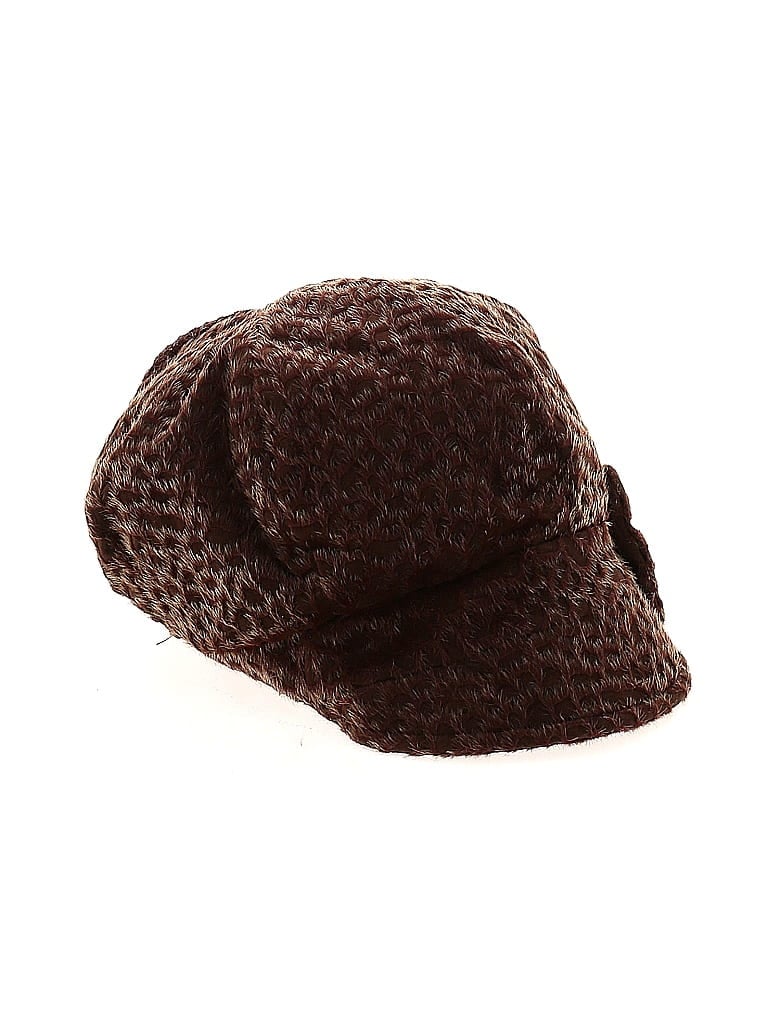Unbranded 100% Polyester Tweed Brown Hat One size - photo 1