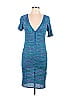 M Missoni Tweed Blue Casual Dress Size 10 - photo 1