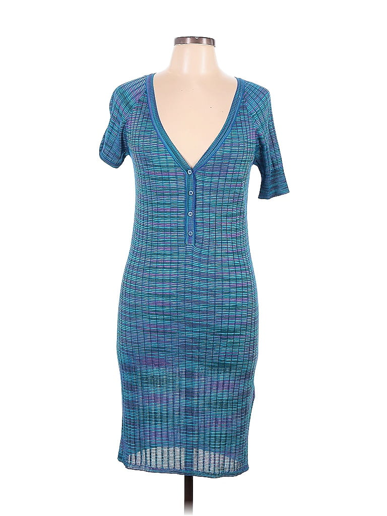 M Missoni Tweed Blue Casual Dress Size 10 - photo 1